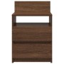 Mesillas de noche 2 uds con 2 cajones roble marrón 40x33x60 cm von , Nachttische - Ref: Foro24-858573, Preis: 87,58 €, Rabatt: %