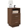 Mesilla de noche con 2 cajones roble marrón 36x36x68 cm by , Nightstands - Ref: Foro24-858590, Price: 62,06 €, Discount: %