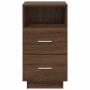 Mesilla de noche con 2 cajones roble marrón 36x36x68 cm by , Nightstands - Ref: Foro24-858590, Price: 62,06 €, Discount: %