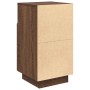Mesilla de noche con 2 cajones roble marrón 36x36x68 cm by , Nightstands - Ref: Foro24-858590, Price: 62,06 €, Discount: %