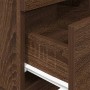 Mesilla de noche con 2 cajones roble marrón 36x36x68 cm by , Nightstands - Ref: Foro24-858590, Price: 62,06 €, Discount: %