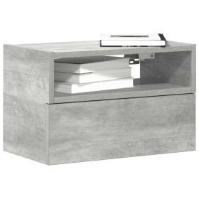 Mesita de noche de pared color gris hormigón 45x26x28,5 cm von , Nachttische - Ref: Foro24-858602, Preis: 36,03 €, Rabatt: %
