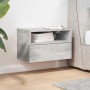 Mesita de noche de pared color gris hormigón 45x26x28,5 cm von , Nachttische - Ref: Foro24-858602, Preis: 36,03 €, Rabatt: %