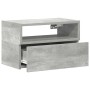 Mesita de noche de pared color gris hormigón 45x26x28,5 cm von , Nachttische - Ref: Foro24-858602, Preis: 36,03 €, Rabatt: %
