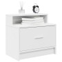 Mesilla de noche con cajón blanca 51x31x47 cm von , Nachttische - Ref: Foro24-858668, Preis: 44,21 €, Rabatt: %