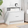 Mesilla de noche con cajón blanca 51x31x47 cm von , Nachttische - Ref: Foro24-858668, Preis: 44,21 €, Rabatt: %