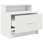 Mesilla de noche con cajón blanca 51x31x47 cm von , Nachttische - Ref: Foro24-858668, Preis: 44,21 €, Rabatt: %