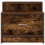 Mesillas de noche con cajón 2 uds roble ahumado 51x31x47 cm by , Nightstands - Ref: Foro24-858677, Price: 66,05 €, Discount: %