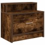 Mesillas de noche con cajón 2 uds roble ahumado 51x31x47 cm by , Nightstands - Ref: Foro24-858677, Price: 66,05 €, Discount: %