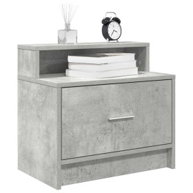 Mesillas de noche con cajón 2 uds gris hormigón 51x31x47 cm von , Nachttische - Ref: Foro24-858675, Preis: 64,26 €, Rabatt: %