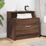 Mesilla de noche con cajón roble marrón 51x31x47 cm von , Nachttische - Ref: Foro24-858680, Preis: 44,69 €, Rabatt: %