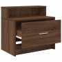 Mesilla de noche con cajón roble marrón 51x31x47 cm von , Nachttische - Ref: Foro24-858680, Preis: 44,69 €, Rabatt: %