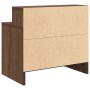 Mesilla de noche con cajón roble marrón 51x31x47 cm de , Mesitas de noche - Ref: Foro24-858680, Precio: 43,86 €