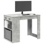 Escritorio con cajón estante madera contrachapada gris hormigón von , Küchen- und Esstische - Ref: Foro24-858689, Preis: 93,1...