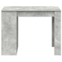 Escritorio con cajón estante madera contrachapada gris hormigón von , Küchen- und Esstische - Ref: Foro24-858689, Preis: 93,1...