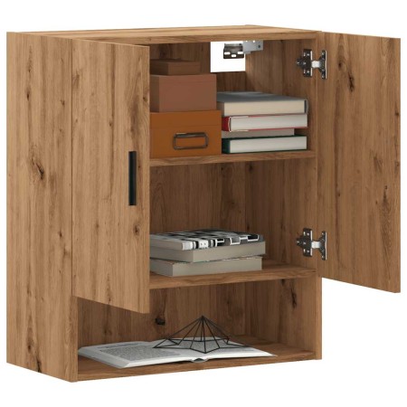 Armario de pared madera de ingeniería roble artesano 60x31x70cm by , Lockers and storage cabinets - Ref: Foro24-857297, Price...