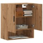 Armario de pared madera de ingeniería roble artesano 60x31x70cm by , Lockers and storage cabinets - Ref: Foro24-857297, Price...