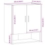 Armario de pared madera de ingeniería roble artesano 60x31x70cm by , Lockers and storage cabinets - Ref: Foro24-857297, Price...