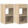 Mesillas de noche con cajón 2 uds roble sonoma 35x34x66,5 cm von , Nachttische - Ref: Foro24-858718, Preis: 69,51 €, Rabatt: %
