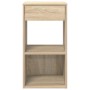 Mesillas de noche con cajón 2 uds roble sonoma 35x34x66,5 cm von , Nachttische - Ref: Foro24-858718, Preis: 69,51 €, Rabatt: %