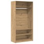 Armario de madera de ingeniería roble artesanal 100x50x200 cm de , Armarios roperos - Ref: Foro24-3318625, Precio: 182,87 €
