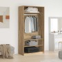 Armario de madera de ingeniería roble artesanal 100x50x200 cm by , Wardrobes - Ref: Foro24-3318625, Price: 176,94 €, Discount: %