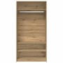 Armario de madera de ingeniería roble artesanal 100x50x200 cm by , Wardrobes - Ref: Foro24-3318625, Price: 176,94 €, Discount: %