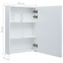 Badezimmerschrank mit LED-Spiegel 50x13x70 cm von vidaXL, Badezimmerwaschtische - Ref: Foro24-285117, Preis: 104,54 €, Rabatt: %