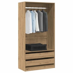 Armario de madera de ingeniería roble artesanal 100x50x200 cm von , Kleiderschränke - Ref: Foro24-3318627, Preis: 205,76 €, R...