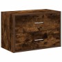 Armario con 2 cajones roble ahumado 60x31x40 cm de , Cajoneras - Ref: Foro24-858829, Precio: 56,14 €, Descuento: %