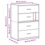 Armarios con 2 cajones 2 uds roble marrón 60x31x40 cm von , Schubladen - Ref: Foro24-858834, Preis: 91,04 €, Rabatt: %