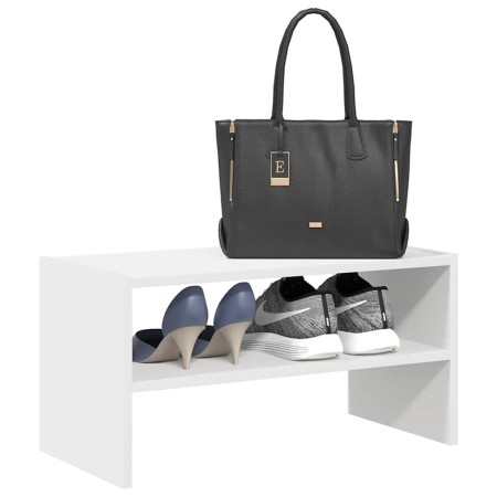 Zapatero apilable blanco 60x30x30,5 cm de , Zapateros y organizadores de calzado - Ref: Foro24-858857, Precio: 44,44 €, Descu...