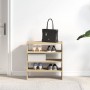 Zapateros 2 uds apilables roble sonoma 60x30x30,5 cm by , Shoe racks and shoe organizers - Ref: Foro24-858862, Price: 45,86 €...