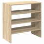 Zapateros 2 uds apilables roble sonoma 60x30x30,5 cm by , Shoe racks and shoe organizers - Ref: Foro24-858862, Price: 45,86 €...