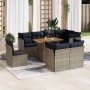 Set de sofás de jardín con cojines 9 pzas ratán sintético gris by , Garden sets - Ref: Foro24-3326945, Price: 730,79 €, Disco...
