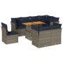 Set de sofás de jardín con cojines 9 pzas ratán sintético gris by , Garden sets - Ref: Foro24-3326945, Price: 730,79 €, Disco...
