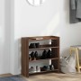 Mueble zapatero madera contrachapada marrón roble 60x25x62 cm by , Shoe racks and shoe organizers - Ref: Foro24-859893, Price...