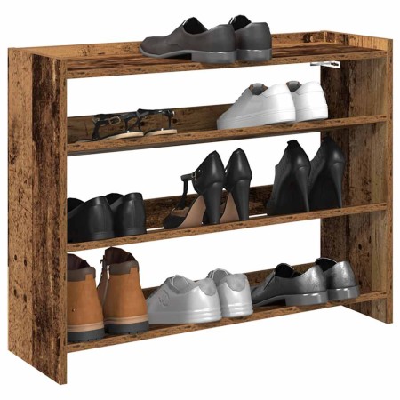 Mueble zapatero madera contrachapada madera vieja 80x25x62 cm de , Zapateros y organizadores de calzado - Ref: Foro24-859921,...
