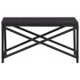 Schwarze Gartenbank aus synthetischem Rattan, 80 cm von vidaXL, Gartenbänke - Ref: Foro24-46207, Preis: 64,14 €, Rabatt: %