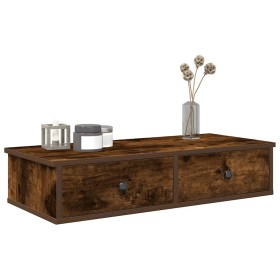 Estante de pared con cajones de madera contrachapada blanco de , Estantes y estanterías - Ref: Foro24-859954, Precio: 57,14 €...