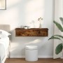 Estante de pared con cajones de madera contrachapada blanco von , Regale und Regale - Ref: Foro24-859954, Preis: 57,14 €, Rab...
