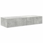 Estante de pared con cajones madera contrachapada gris hormigón de , Estantes y estanterías - Ref: Foro24-859989, Precio: 70,...
