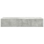 Estante de pared con cajones madera contrachapada gris hormigón de , Estantes y estanterías - Ref: Foro24-859989, Precio: 70,...