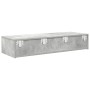 Estante de pared con cajones madera contrachapada gris hormigón de , Estantes y estanterías - Ref: Foro24-859989, Precio: 70,...
