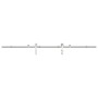 Kit de herrajes para puerta corredera 200 cm acero plateado von , Türartikel - Ref: Foro24-4009694, Preis: 101,12 €, Rabatt: %