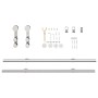 Kit de herrajes para puerta corredera 200 cm acero plateado von , Türartikel - Ref: Foro24-4009694, Preis: 101,12 €, Rabatt: %