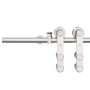 Kit de herrajes para puerta corredera 200 cm acero plateado von , Türartikel - Ref: Foro24-4009694, Preis: 101,12 €, Rabatt: %