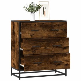 Aparador madera ingeniería y metal roble ahumado 68x35x76 cm von , Sideboards - Ref: Foro24-848971, Preis: 91,68 €, Rabatt: %