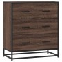 Aparador madera ingeniería y metal marrón roble 68x35x76 cm von , Sideboards - Ref: Foro24-848973, Preis: 101,93 €, Rabatt: %