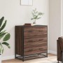Aparador madera ingeniería y metal marrón roble 68x35x76 cm von , Sideboards - Ref: Foro24-848973, Preis: 101,93 €, Rabatt: %